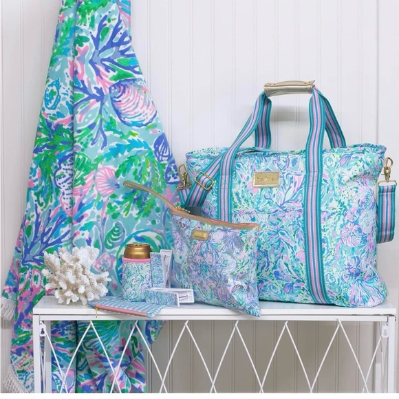 Lilly Pulitzer Soleil It On Me Picnic Cooler Tote Bag - Picture 9 of 14
